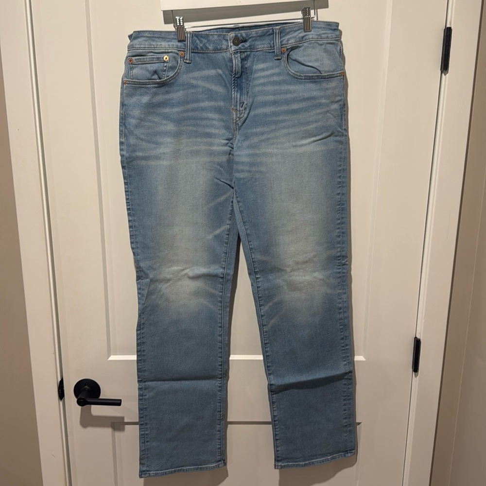 Light Blue, American Eagle Airflex Bootcut Jeans - 36x36